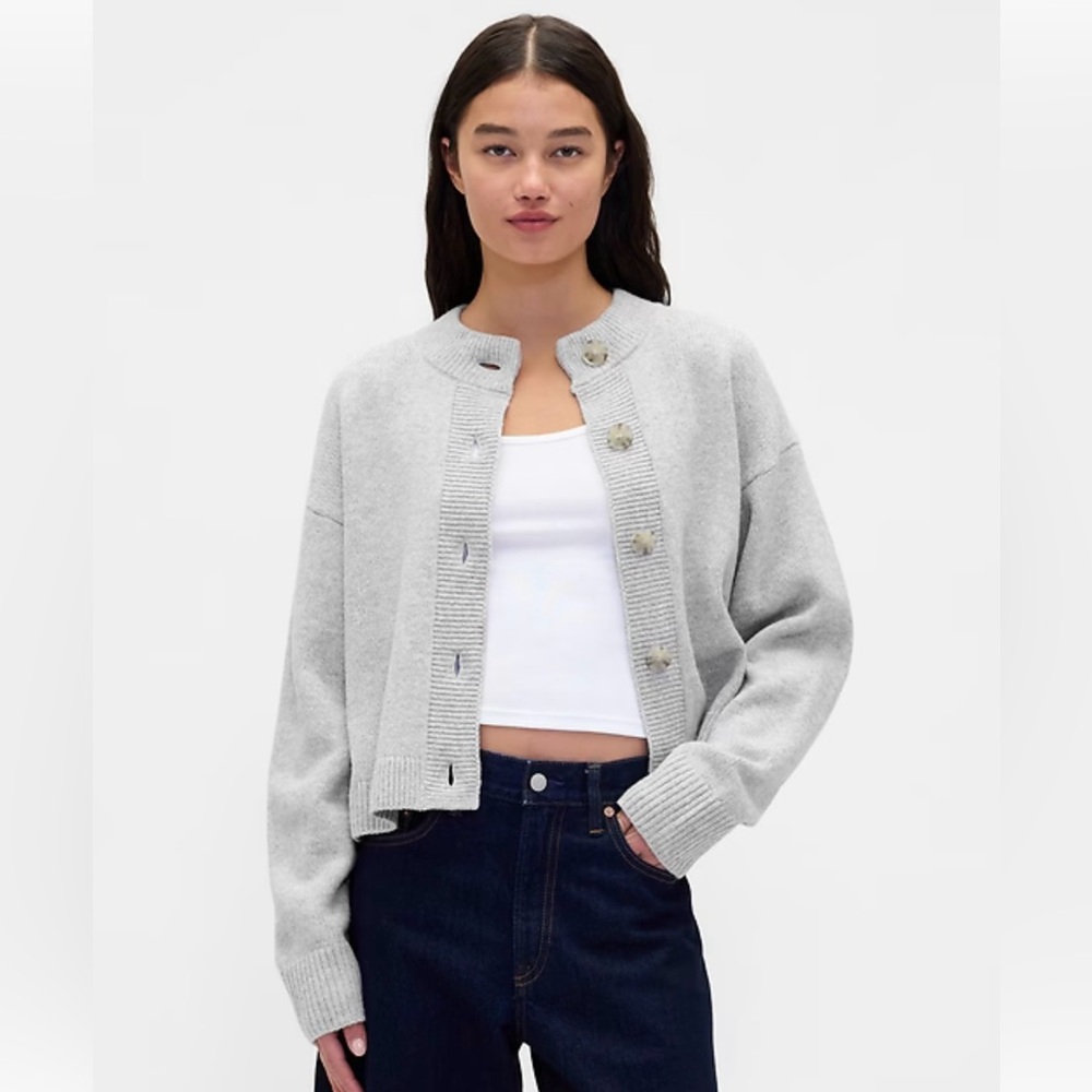 Gap grey cash soft cardigan